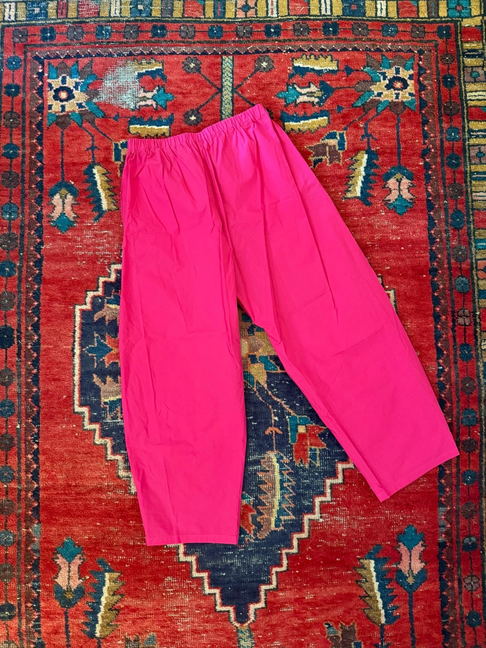 APUNTOB Pink Poplin Easy Pants - Size Small - $480 - La Garconne